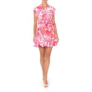 strapless open back dress Haddy Leather Pleated Combo Mini Dress – Village Tailor main image 0
